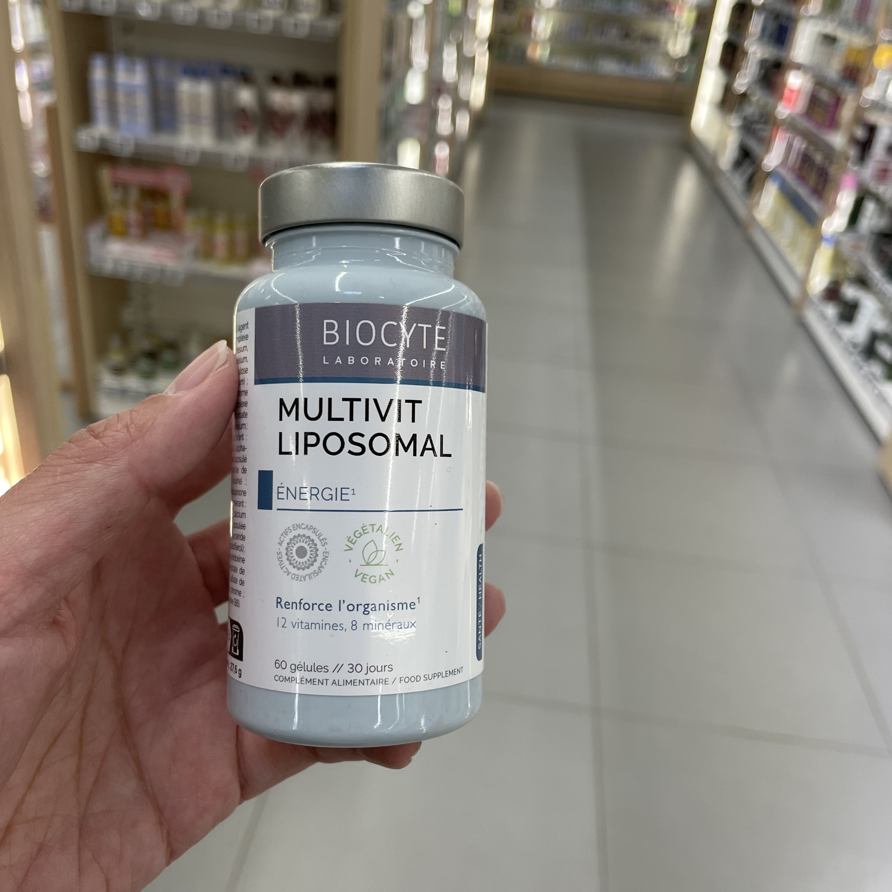 法国版碧维斯biocyte复合维生素 综合b族维C和E补充叶酸60粒