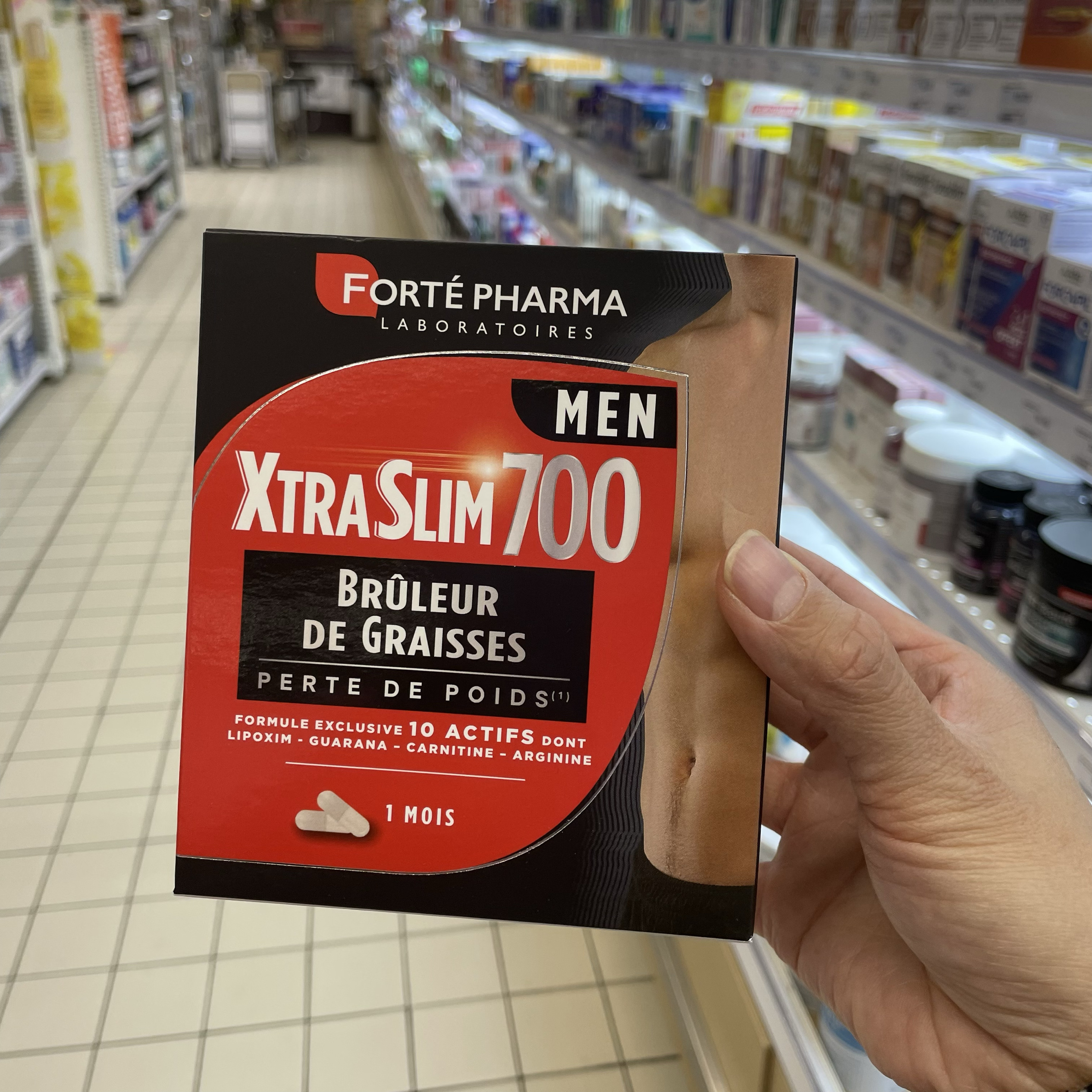 法国本土版FortePharma富泰男士700瘦shen燃旨卡路里胶囊120粒