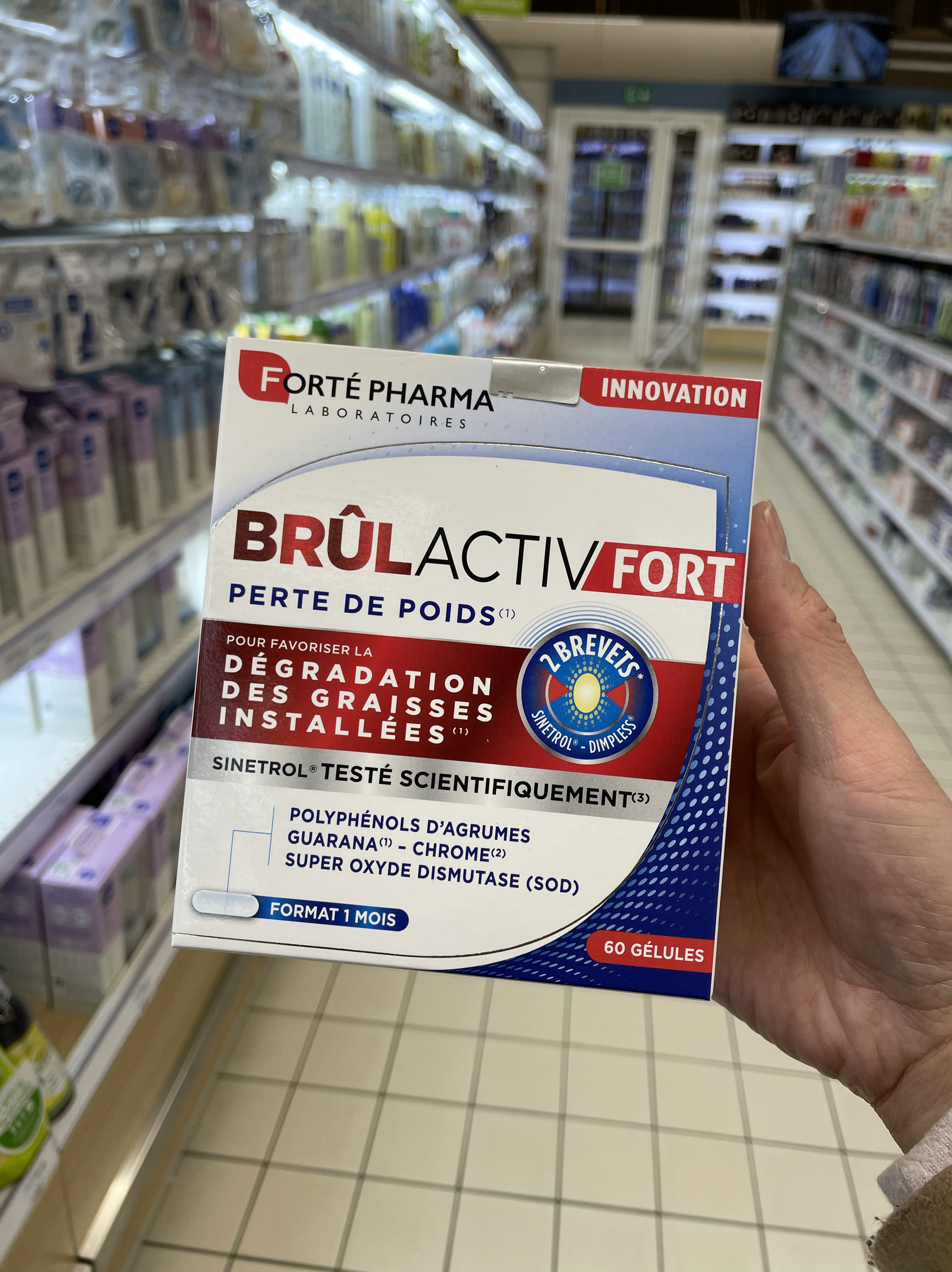 法国版FortePharma菲乐缇BRULACTIV FORT加强版减旨胶囊60粒