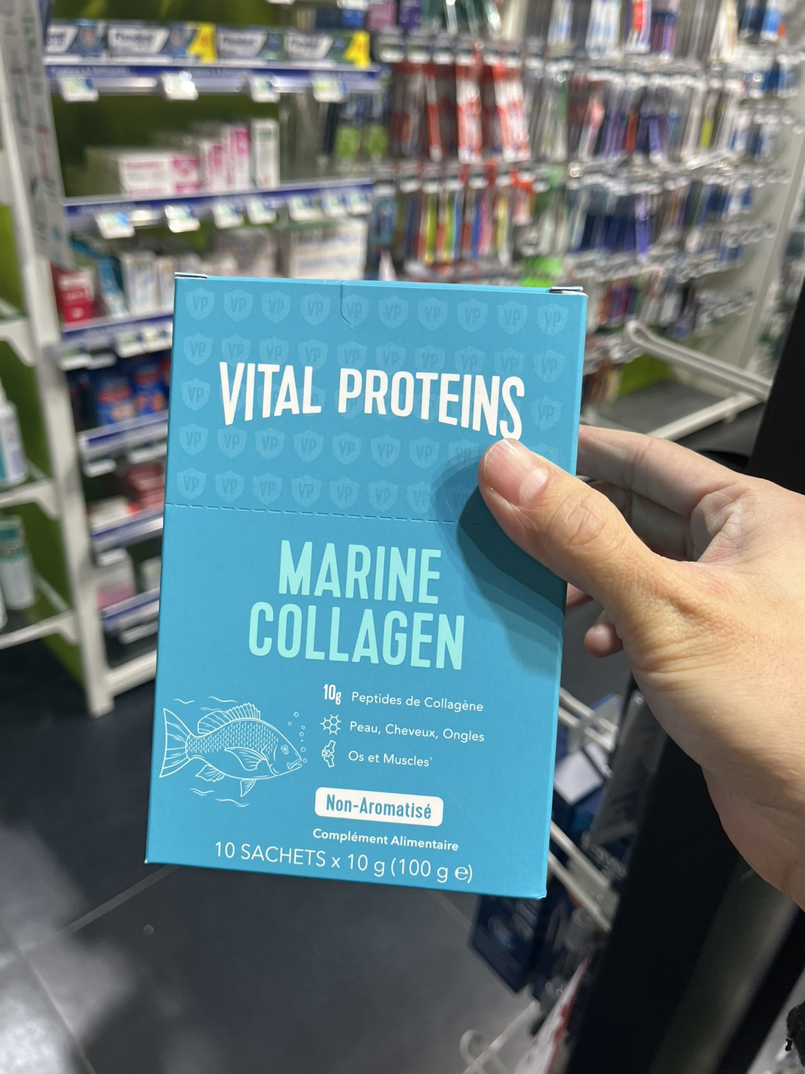 法国本土版雀巢鱼胶原蛋白肽粉Vital Proteins进口 10袋10g
