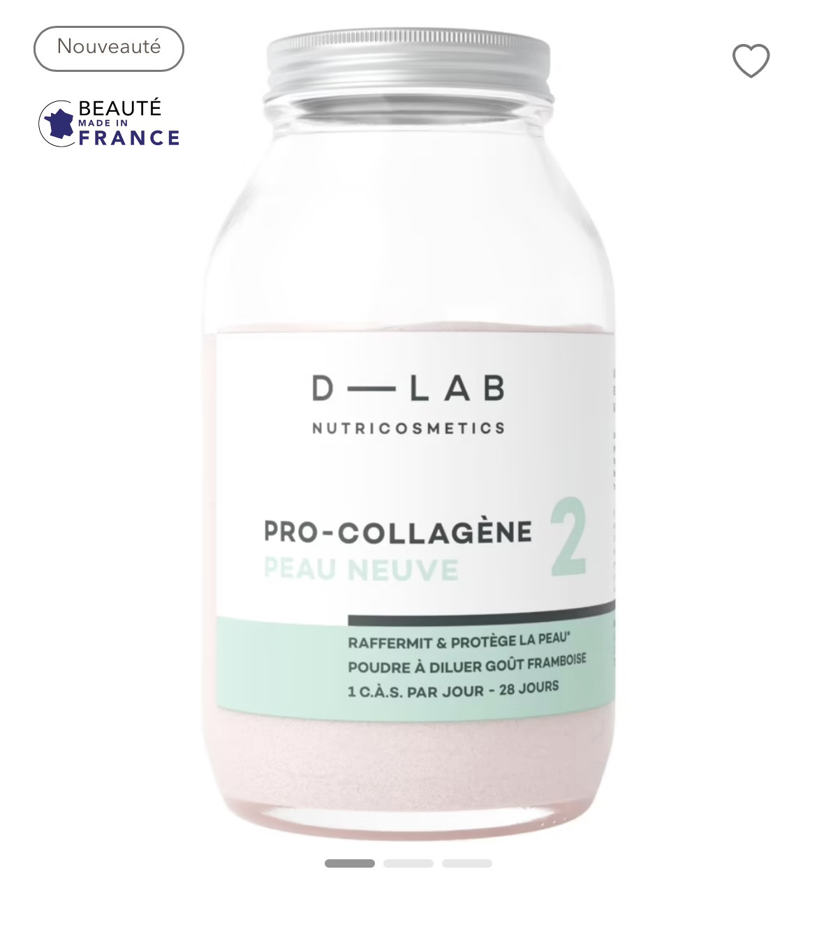 法国本土版伊能静推荐D-LAB胶原蛋白粉益生菌紧致肌肤莓果味dlab