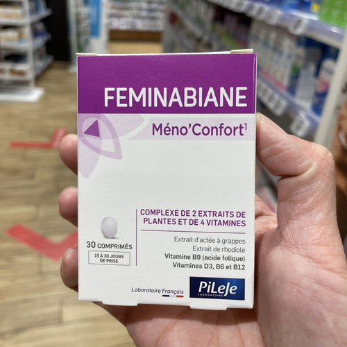 法国Pileje Feminabiane雌激素平衡卵巢保养更年期睡眠盗汗内分泌
