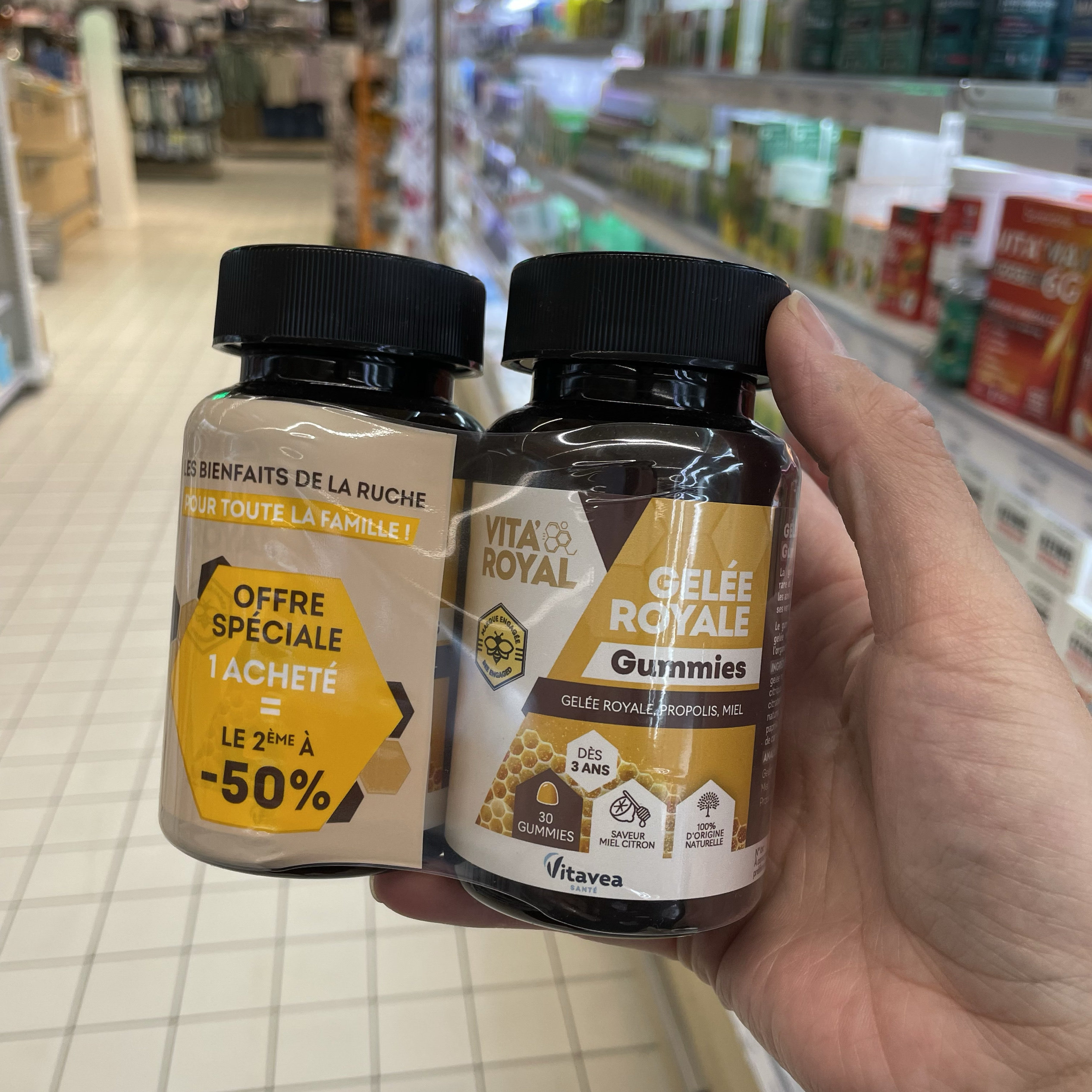 法国版Vitavea Vita Royal 蜂王浆60粒软糖 增强免疫系统 抗氧化