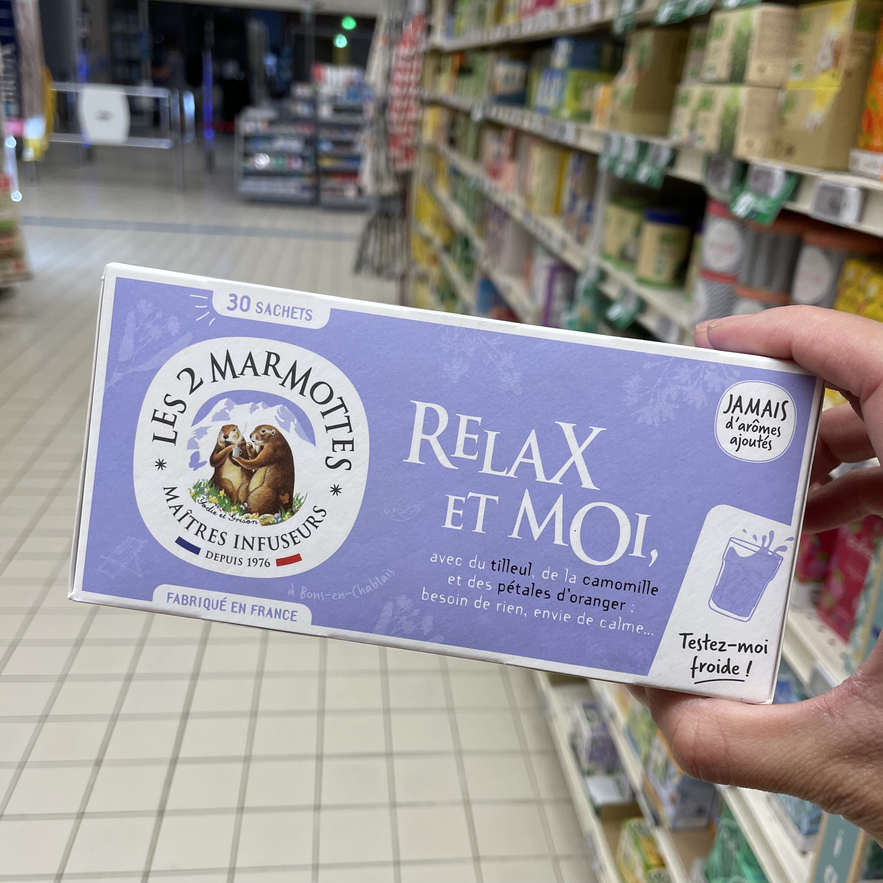 法国本土版Les 2 marmottes relax缓解疲劳 舒缓情绪植物花草茶包