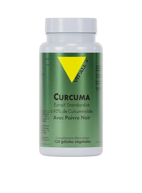 法国本土版Vitall+高浓缩姜黄素/黑胡椒守护关节健康保护120粒