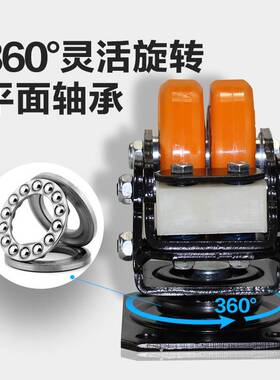 ESUN/屹上静音脚轮2寸3寸弹簧减震agv万向轮机器人重型聚氨酯轮子