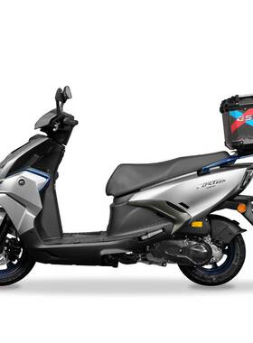 适用钱江QJ鸿125尾箱踏板摩托车鸿150ADV铝合金后备箱改装尾箱架