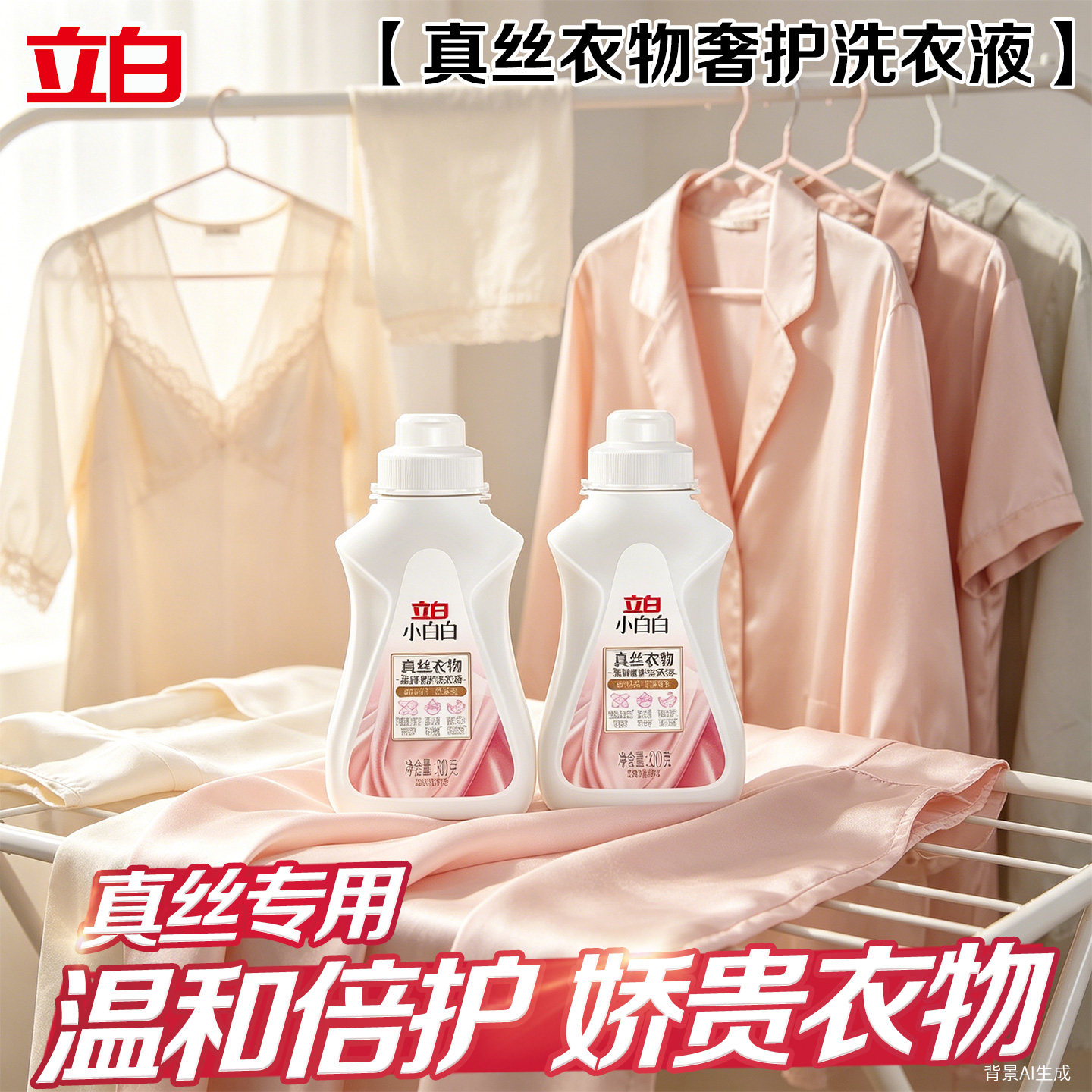 立白小白白真丝洗涤剂护衣不伤衣