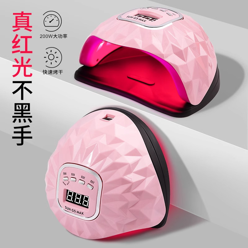 美甲烤灯速干光疗机指甲油店专用照甲油胶烤甲烘干不黑手的红光灯