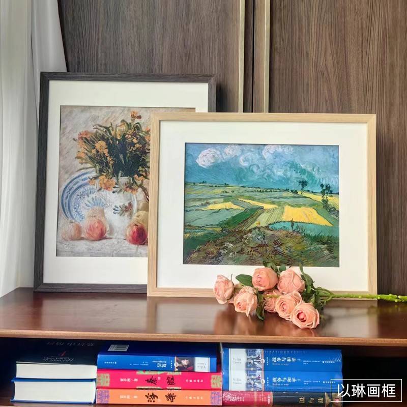 以相空框里裱的卡卡作定纸制尺寸 框画画14267照片厚琳墙内衬镂加