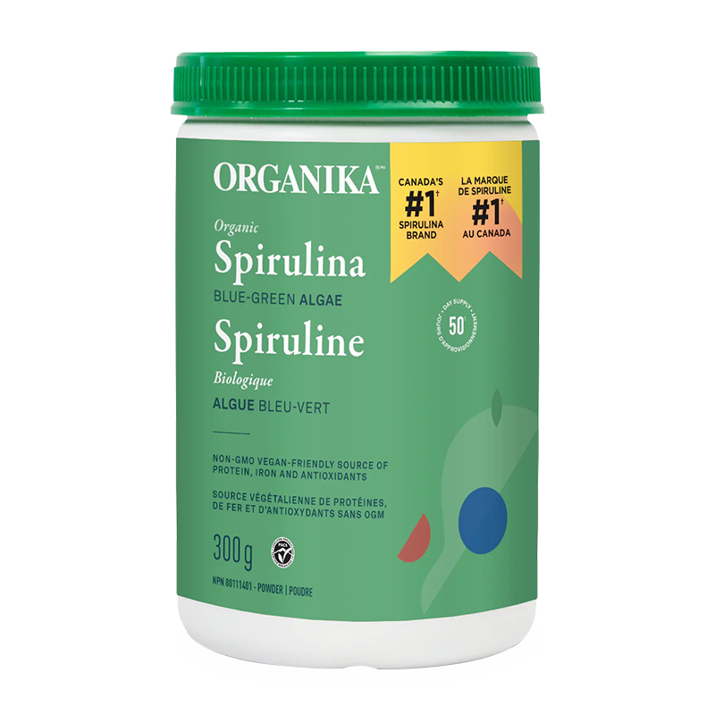 Organika加拿大有機螺旋藻粉高濃度調理腸胃調節(jié)免疫力膳食纖維粉