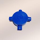 包邮 线管配件圆三通四通司令盒三叉四叉过路盒司令箱多型号红白色