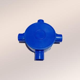 包邮线管配件圆三通四通司令盒三叉四叉过路盒司令箱多型号红白色