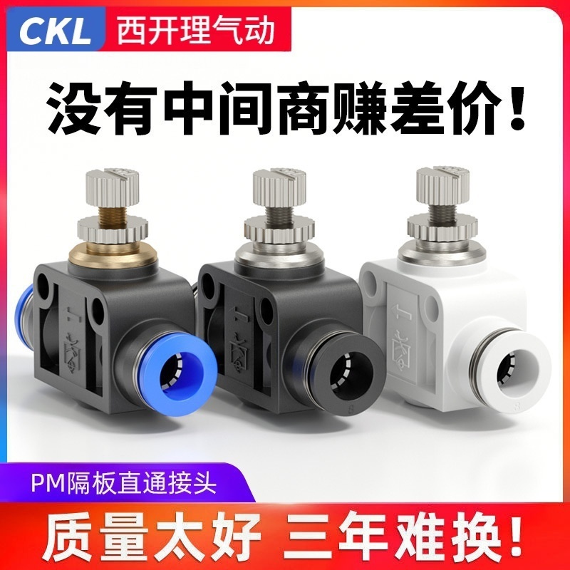 SA节流阀气管气动接头可调速调节