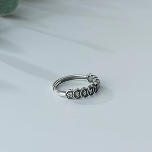S925银钱多多戒指女小众设计高级感时尚食指戒个性指环