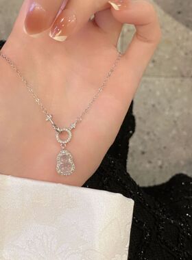 新中式葫芦锆石项链复古小众ins