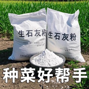 生石灰种菜专用杀虫正宗石灰粉干燥剂除湿家用鱼塘消毒白灰粉防虫