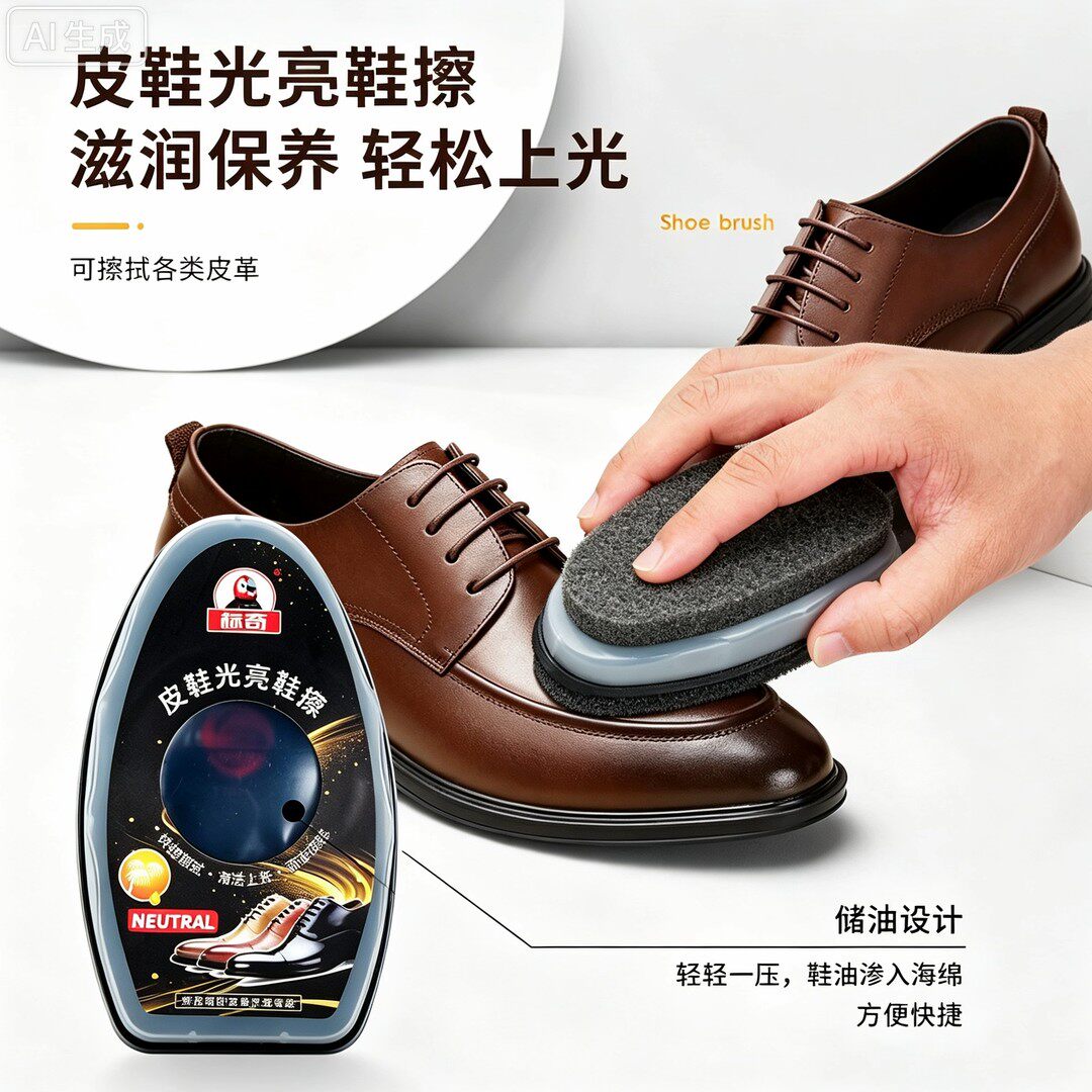 拍一发三皮革上光鞋油
