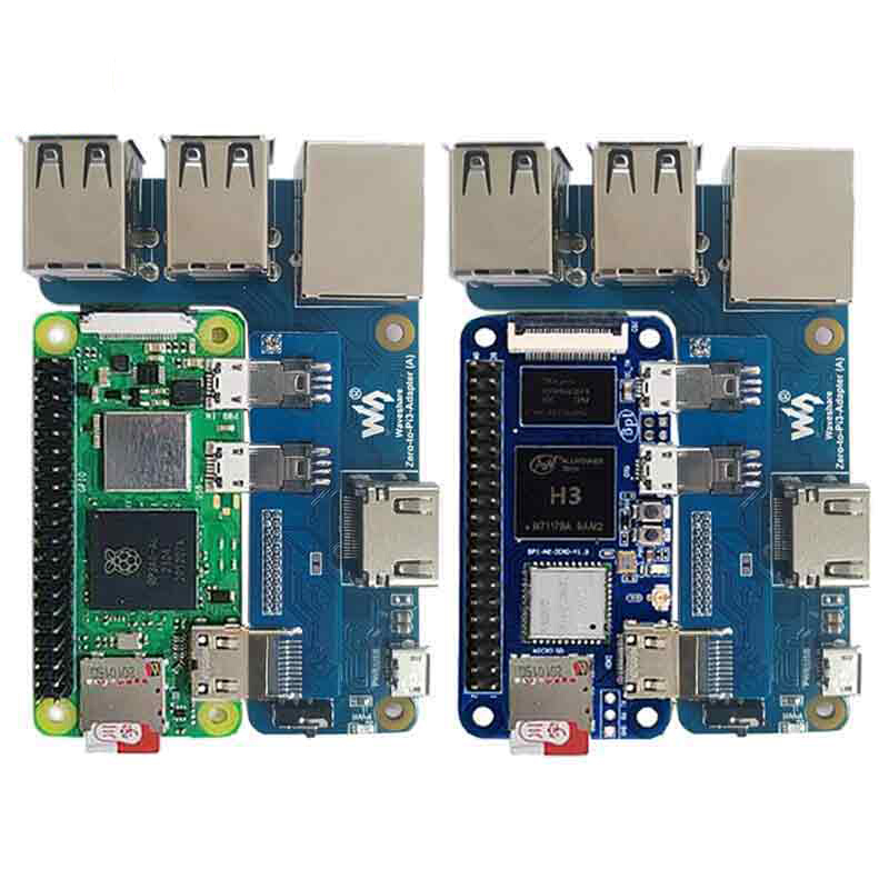 树莓派Zero 2W扩展板RJ45网口USB HUB模块 兼容香蕉派BPI M2 Zero