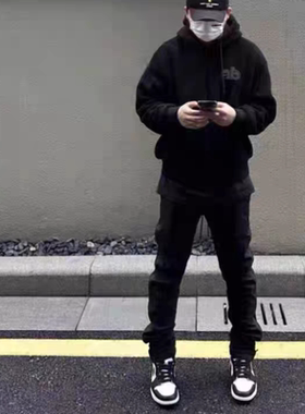 浦田鞋空军秋冬男款鞋黑绿休闲运动鞋男款黑白低帮小白鞋一号板鞋