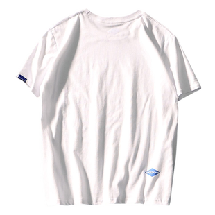 白色t恤男短袖纯棉夏季男款日系风男装半截袖男生上衣服男士体恤