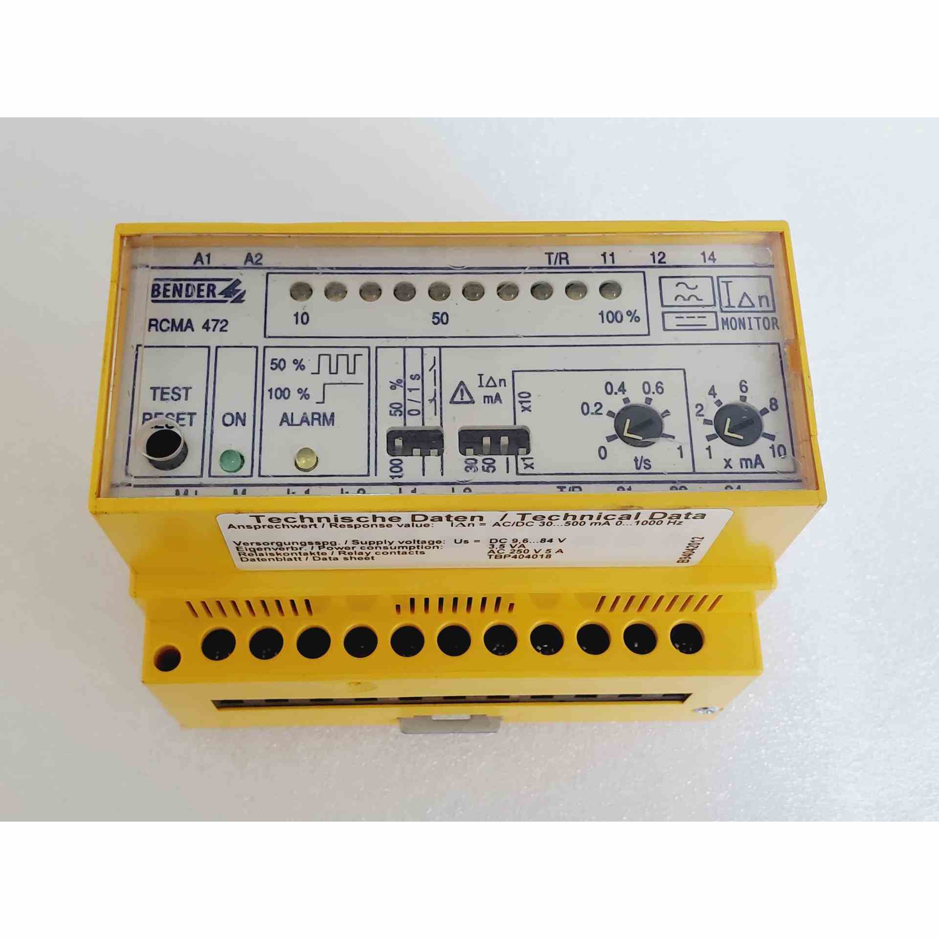 原装BENDER本德尔电流检测器 RCMA472LY－21，不是实价