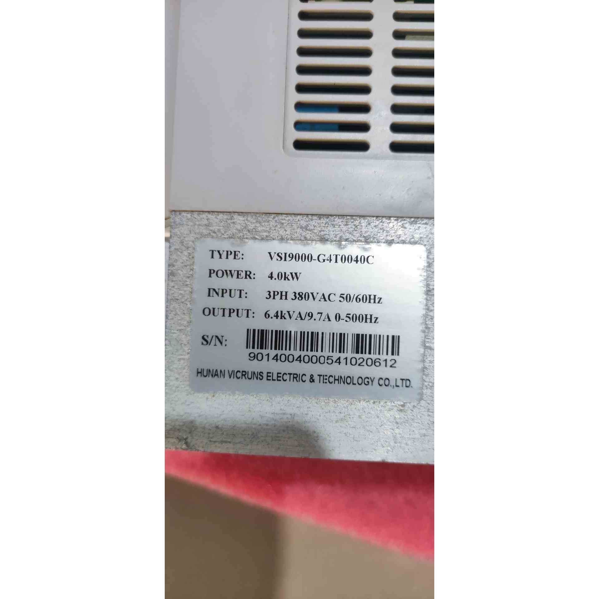 拆机 变频器 VSI9000-G4T0040C ，不是实价