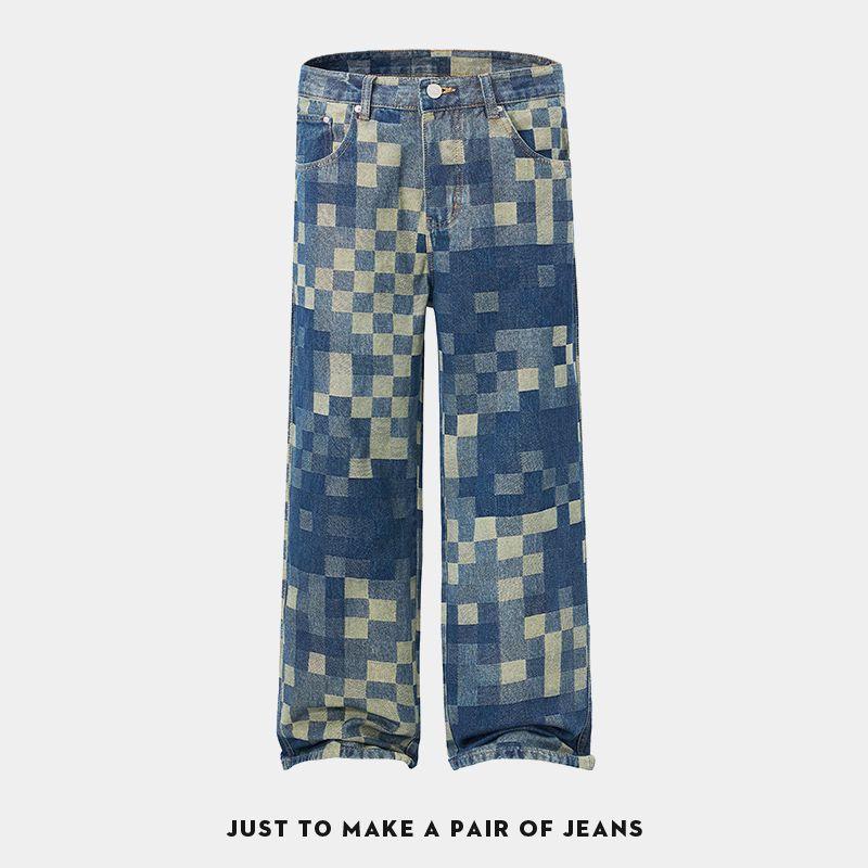 2025新款直筒炸街长裤中腰牛仔裤