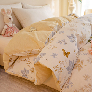 定做订制A类加厚全棉磨毛被套纯棉被罩ins风碎花田园229 250 230