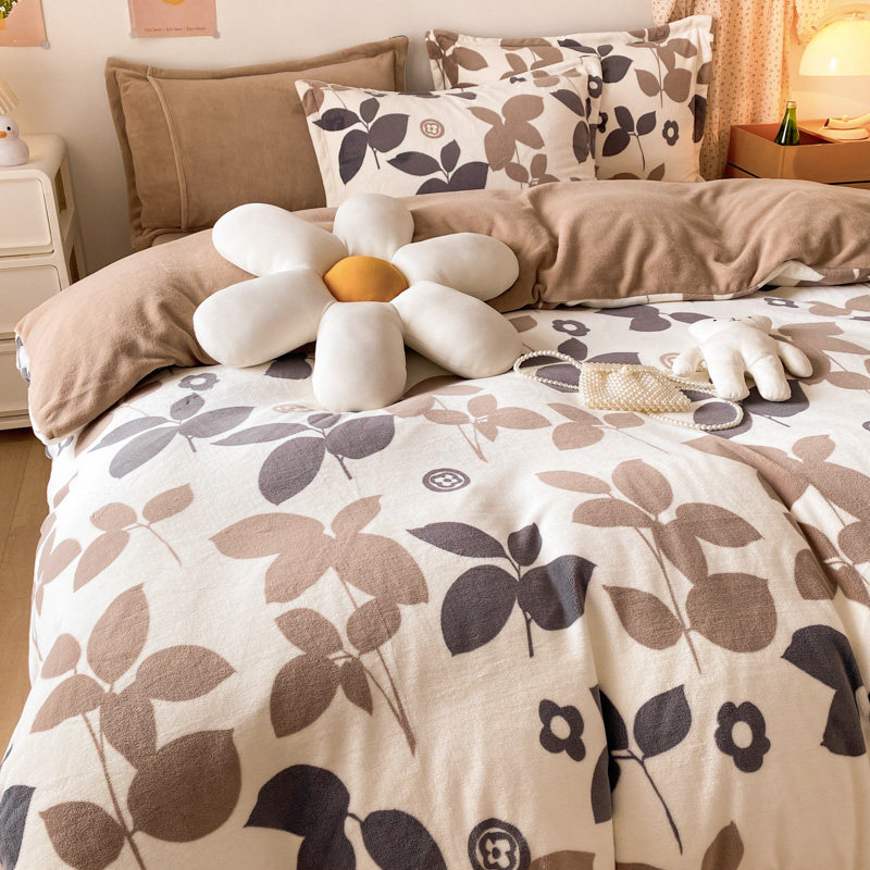 定做订制加厚牛奶绒四件套榻榻米高低床包组拼接子母床笠款上下铺