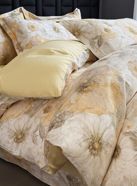 定做订制A类全棉加厚磨毛四件套纯棉榻榻米被套床包组229*230*250