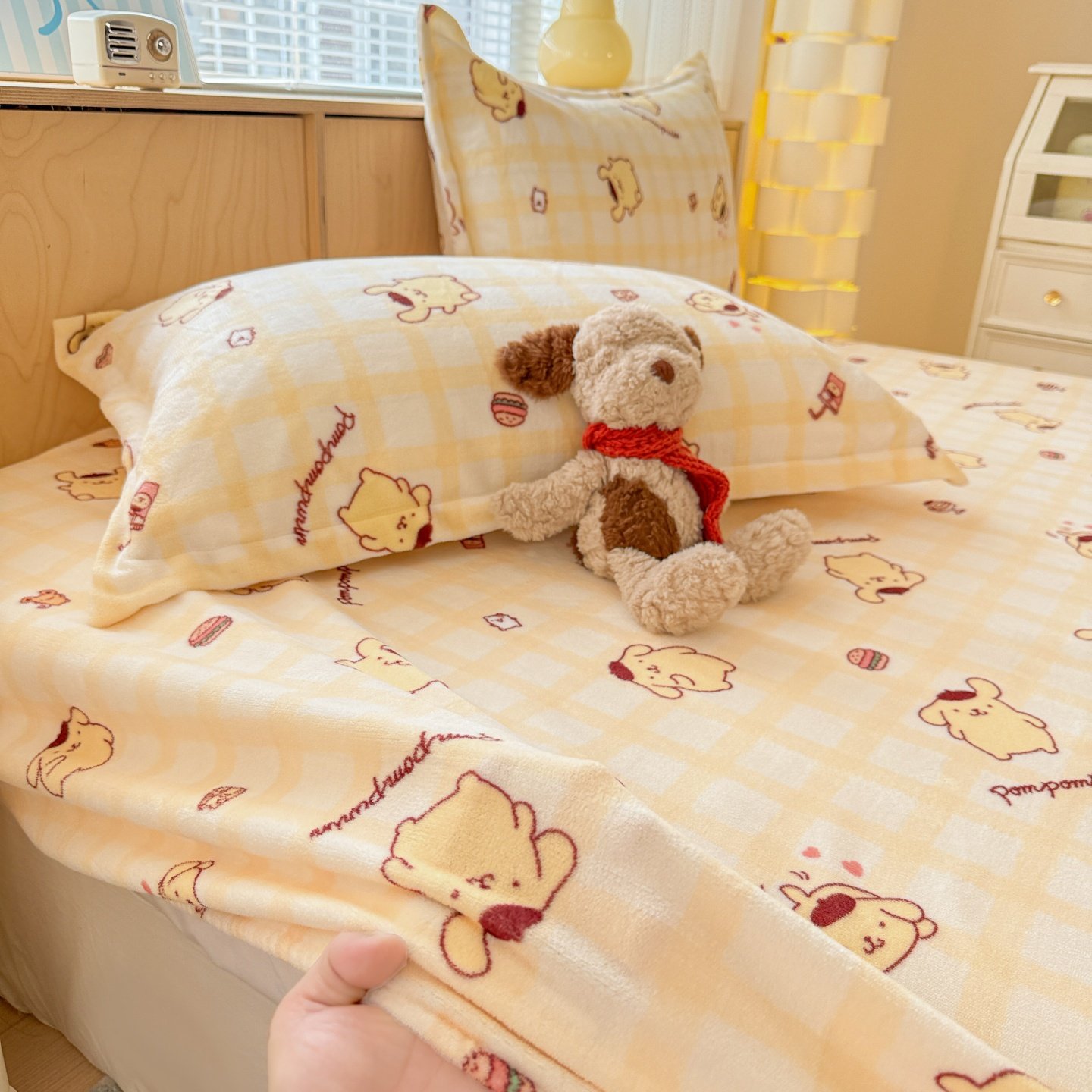定做订制加厚牛奶绒床笠榻榻米高低床罩拼接子母床包床套卡通儿童