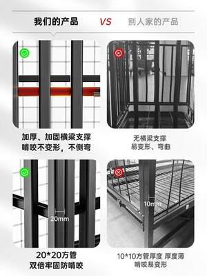 狗子大型犬室内带笼厕宠所边GPN-FGGL中型牧犬笼子狗物小型犬狗狗