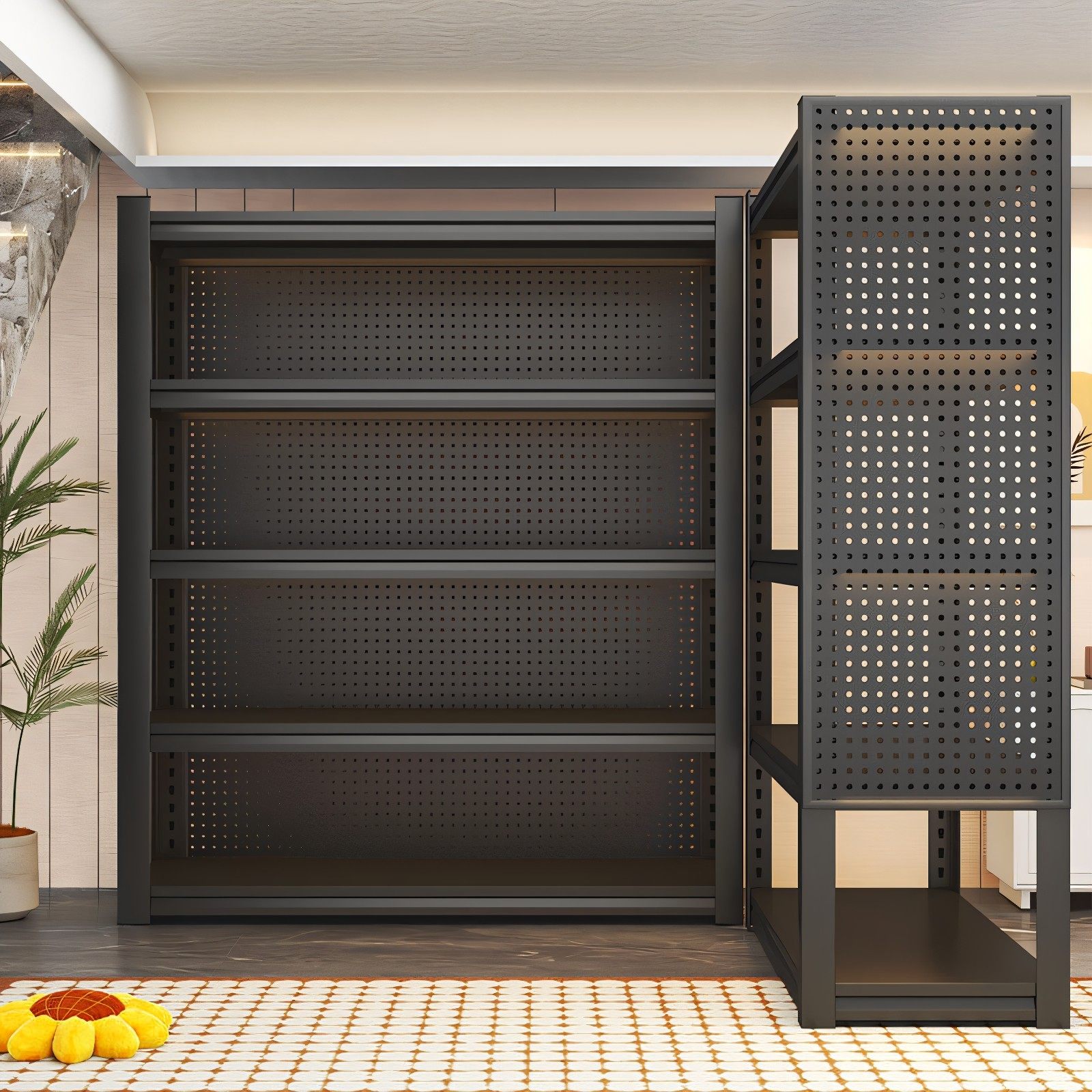 货架家用多层置物架阳台杂物收纳架一体靠墙储物架仓储快递货物架,商业/办公家具,仓储货架,淘宝优惠券,粉丝福利购,淘宝优惠卷