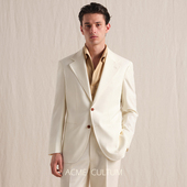结婚新郎西装 男正装 120S高支精纺 AC纯羊毛半麻衬定制西服套装