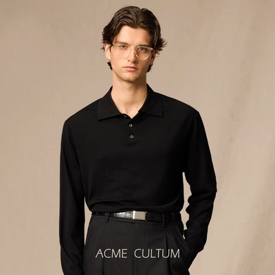 Acmecultum扬子纱海鸥领polo衫