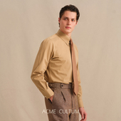 Acme 男高级感商务衬衣 衬衫 cultum哑光木棉长尖领易打理厚款 长袖