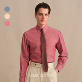 Acme 男休闲衬衣 衬衫 cultum长绒棉暗纹牛津纺意式 明扣八字领长袖