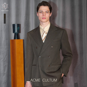 Acme 外套 西装 cultum绅士盔甲羊毛骑兵呢双排扣西服套装 男正装