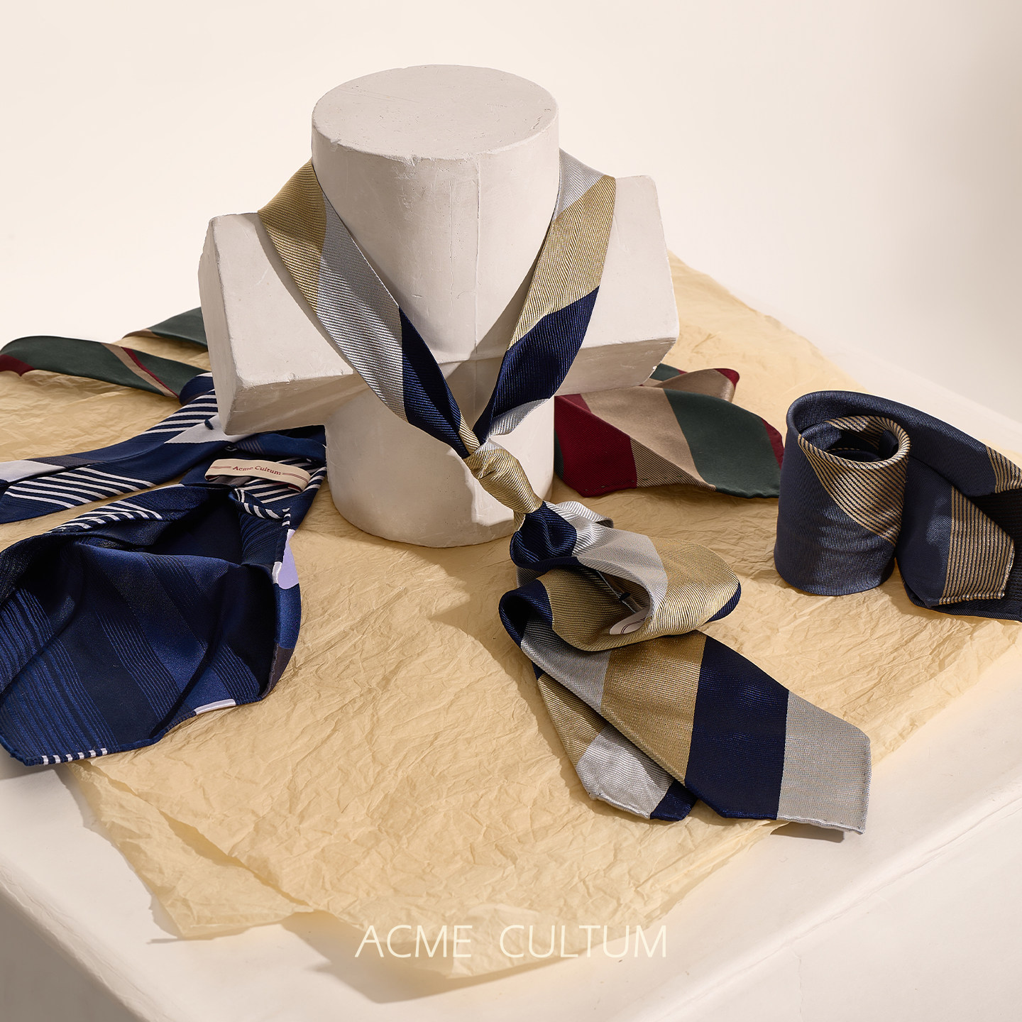 Acme cultum桑蚕丝条纹光泽感手工七折领带男正装西服配饰礼盒装,服饰配件/皮带/帽子/围巾,领带,淘宝优惠券,粉丝福利购,淘宝优惠卷