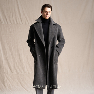 马球毛呢大衣男加厚外套 760g长款 Acme cultum美洲产骆马绒冬季
