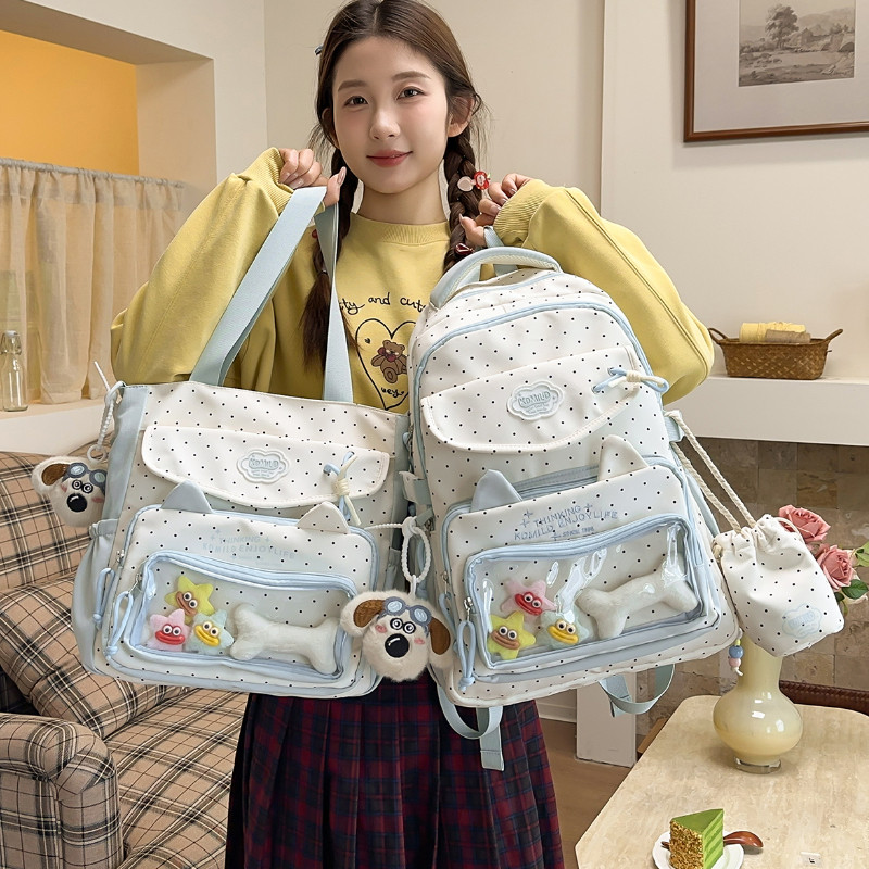 日系痛包书包初中女生高颜值双肩包小学生三到六年级大容量女背包