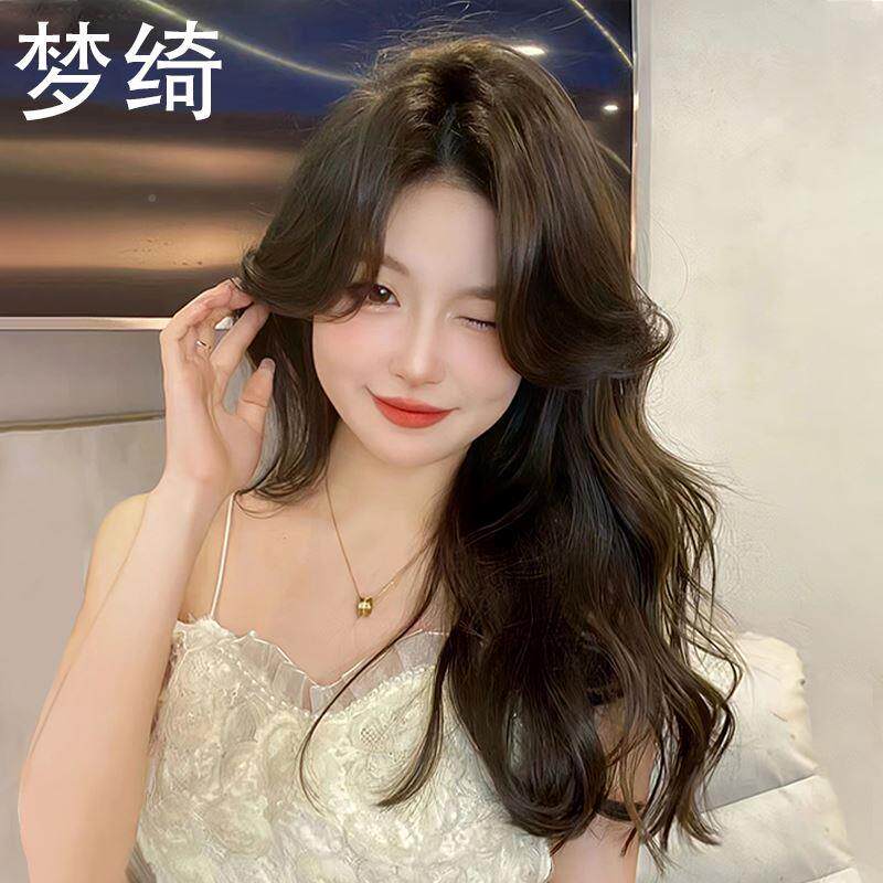假发长发真发全真人发大女波长卷发自upq然递针蕾全浪头丝套式假