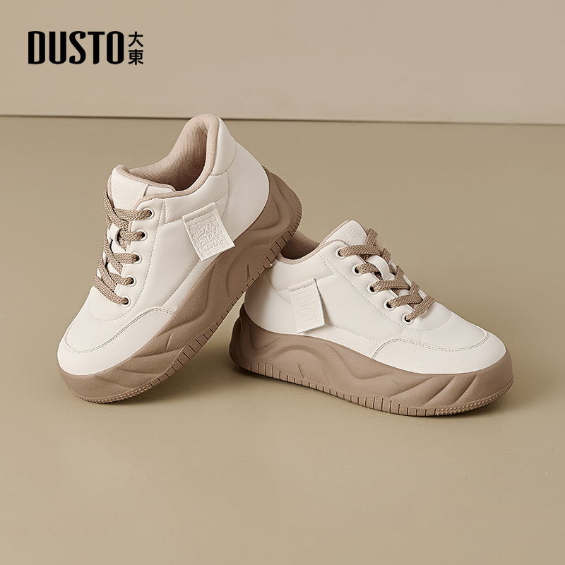 面包鞋休闲简约平底系带中跟