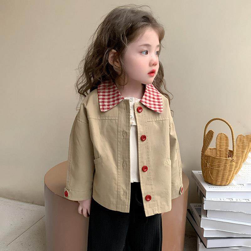 女童风衣外套春秋款2025新款洋派韩版女宝宝春装儿童春季休闲 上,童装/婴儿装/亲子装,普通外套,淘宝优惠券,粉丝福利购,淘宝优惠卷