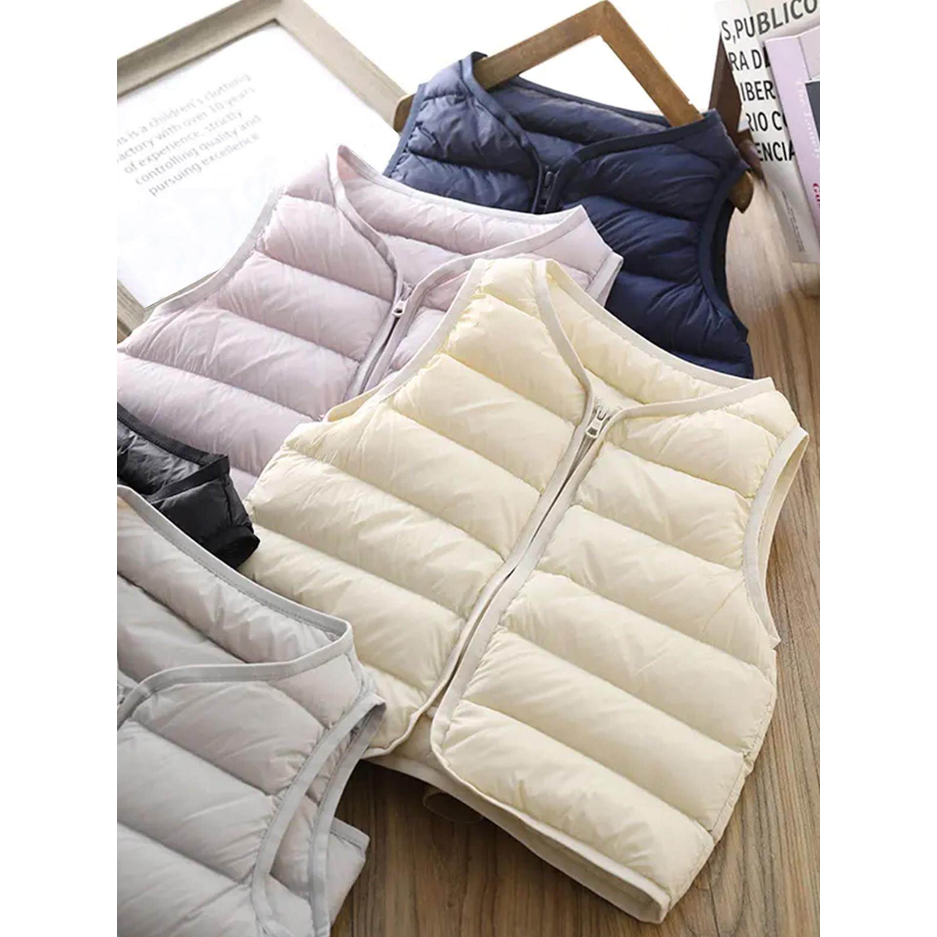 儿童羽绒马甲2025秋冬新款儿童90白鸭绒纯色保暖坎肩大童背心外套,童装/婴儿装/亲子装,羽绒马甲,淘宝优惠券,粉丝福利购,淘宝优惠卷