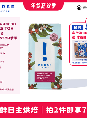朵望丘埃塞25TOH【新品】MORSE莫思埃塞浅烘焙果香手冲咖啡豆100g