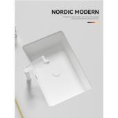 大容量平底底盆方形陶瓷嵌入式 洗脸盆单盆石下盆浴室阳台家