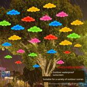 彩灯氛围灯户外防水led小挂灯国风云朵七彩灯饰树灯景观灯装 饰灯