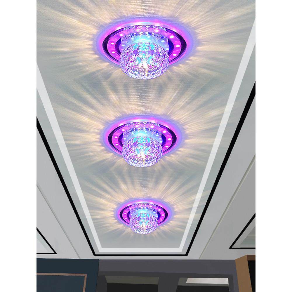 Led水晶射灯走廊灯通道灯嵌入式入口大厅阳台天花灯热门型号,家装灯饰光源,厨卫/阳台/玄关/过道吸顶灯,淘宝优惠券,粉丝福利购,淘宝优惠卷